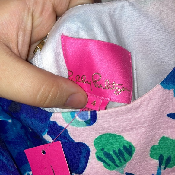 Lilly Pulitzer Dress Size 4 Mila stretch shift - Picture 4 of 6